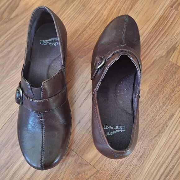 Dansko Womens Leather Clogs Academia Preppy Classic Boho Comfort 39 / 8.5 - 9 US - Picture 15 of 15